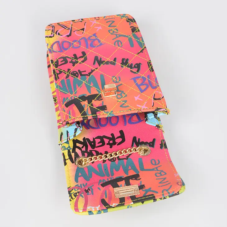 3AM Quilted Multi Graffiti Cellphone Bag - Image 2
