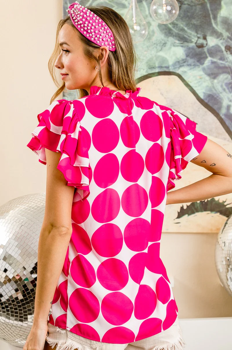Bibi Big Dots Dobby Top - Image 2