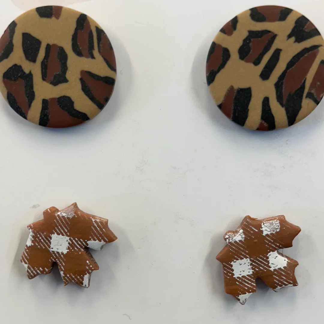 Birdie Fall Leopard Leave Minis - Image 2
