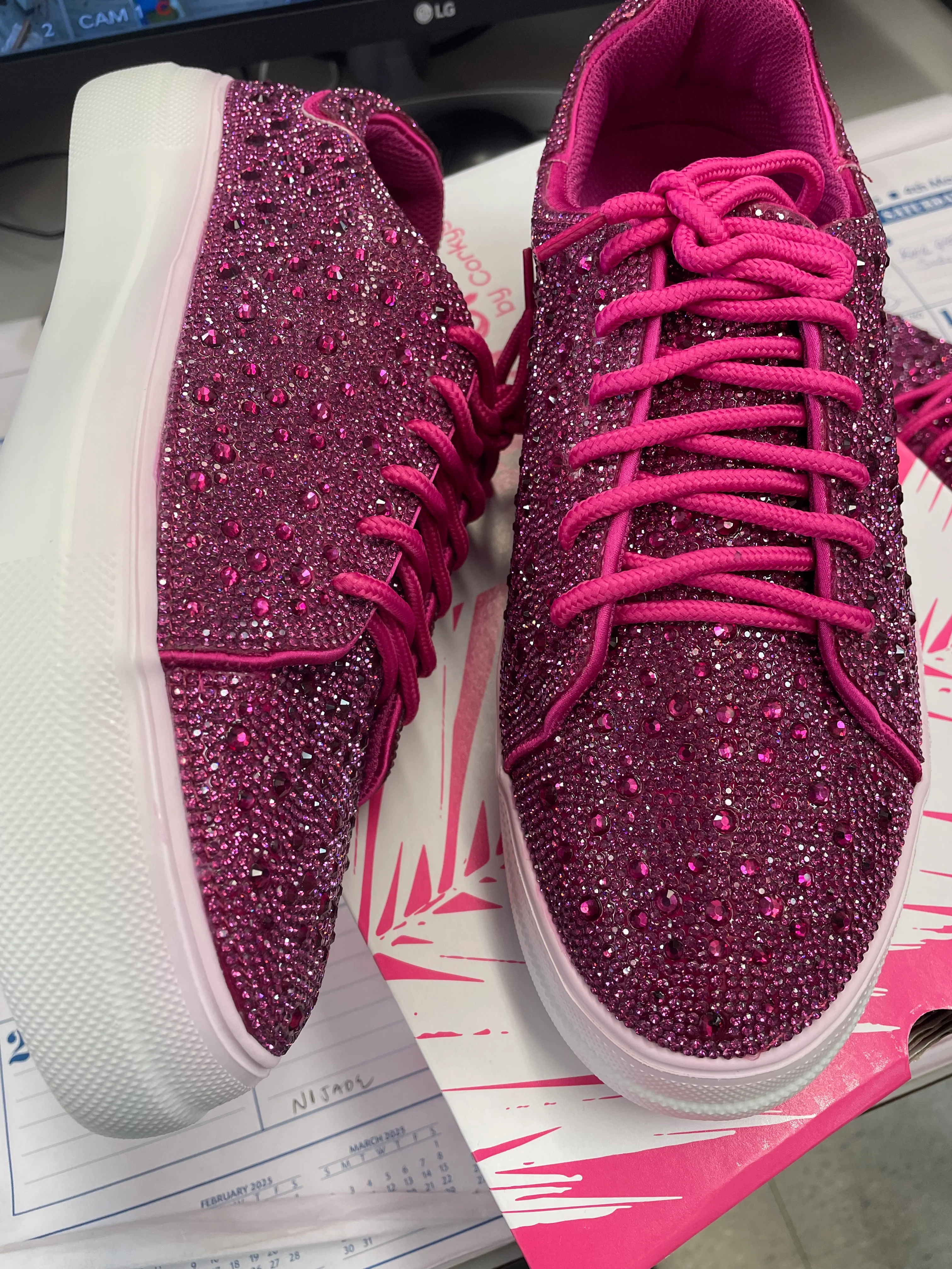 Corkys Hey Girl Bedazzle Rhinestones Sneakers - Image 4