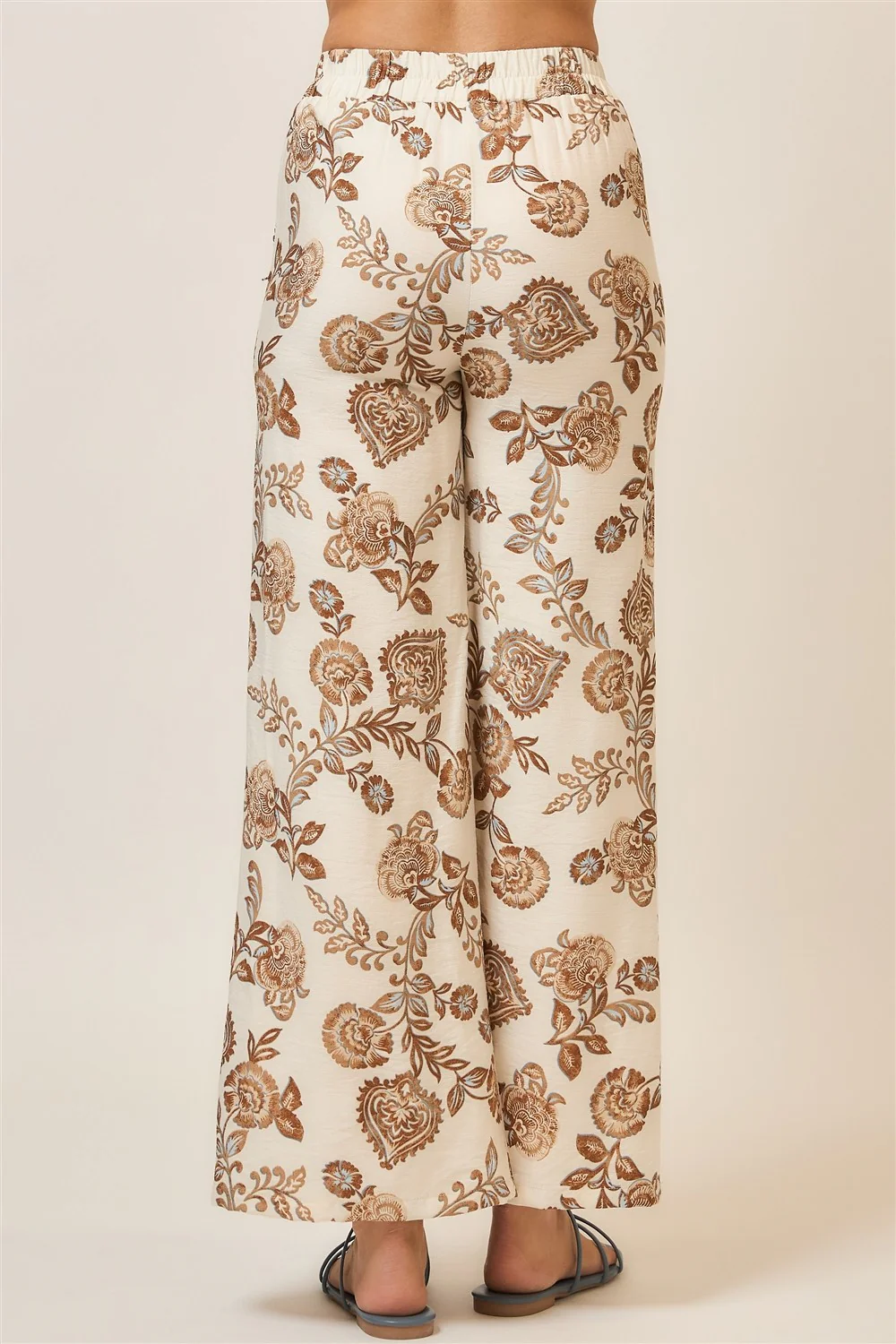 Cozy Co. Floral Print Wide Leg Pants - Image 2