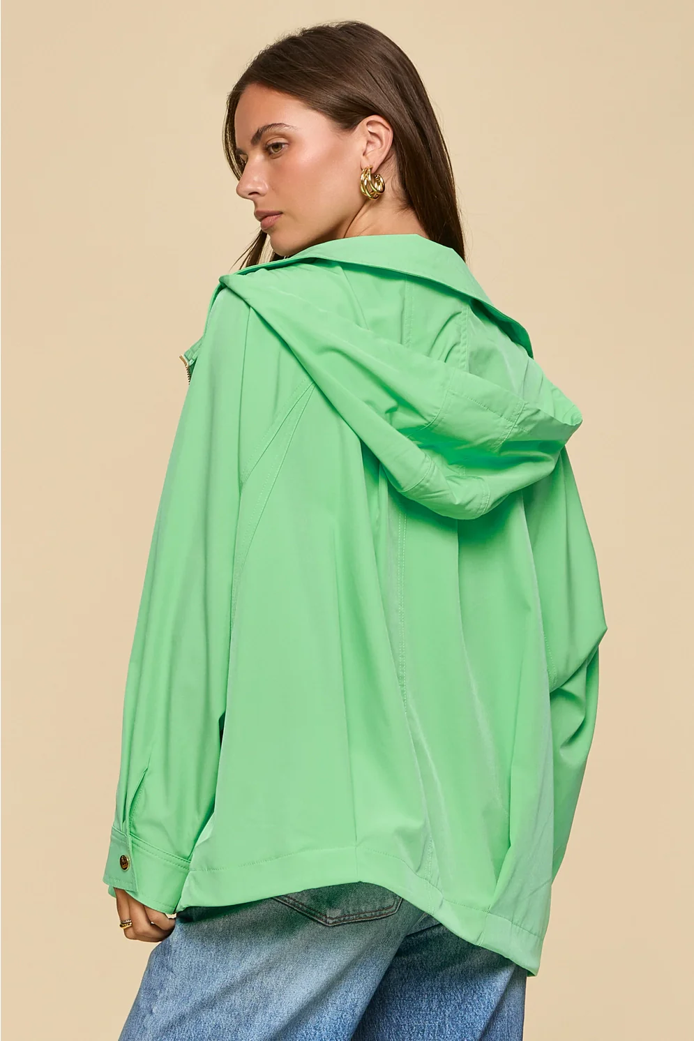 Dear Scarlett Easy A Line Jacket W/Hoodie - Image 3