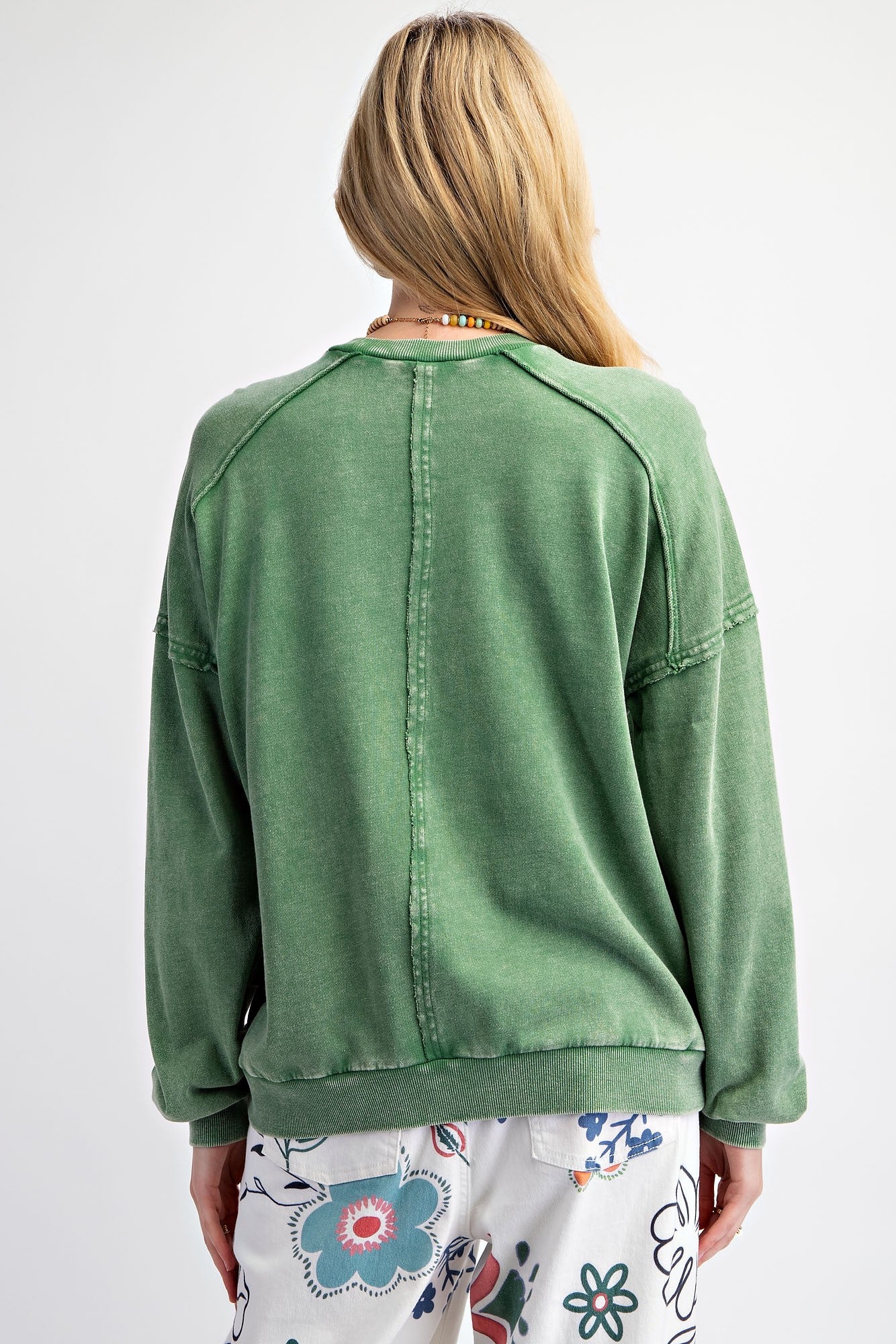 Easel Star Patch Terry Pullover - Image 3