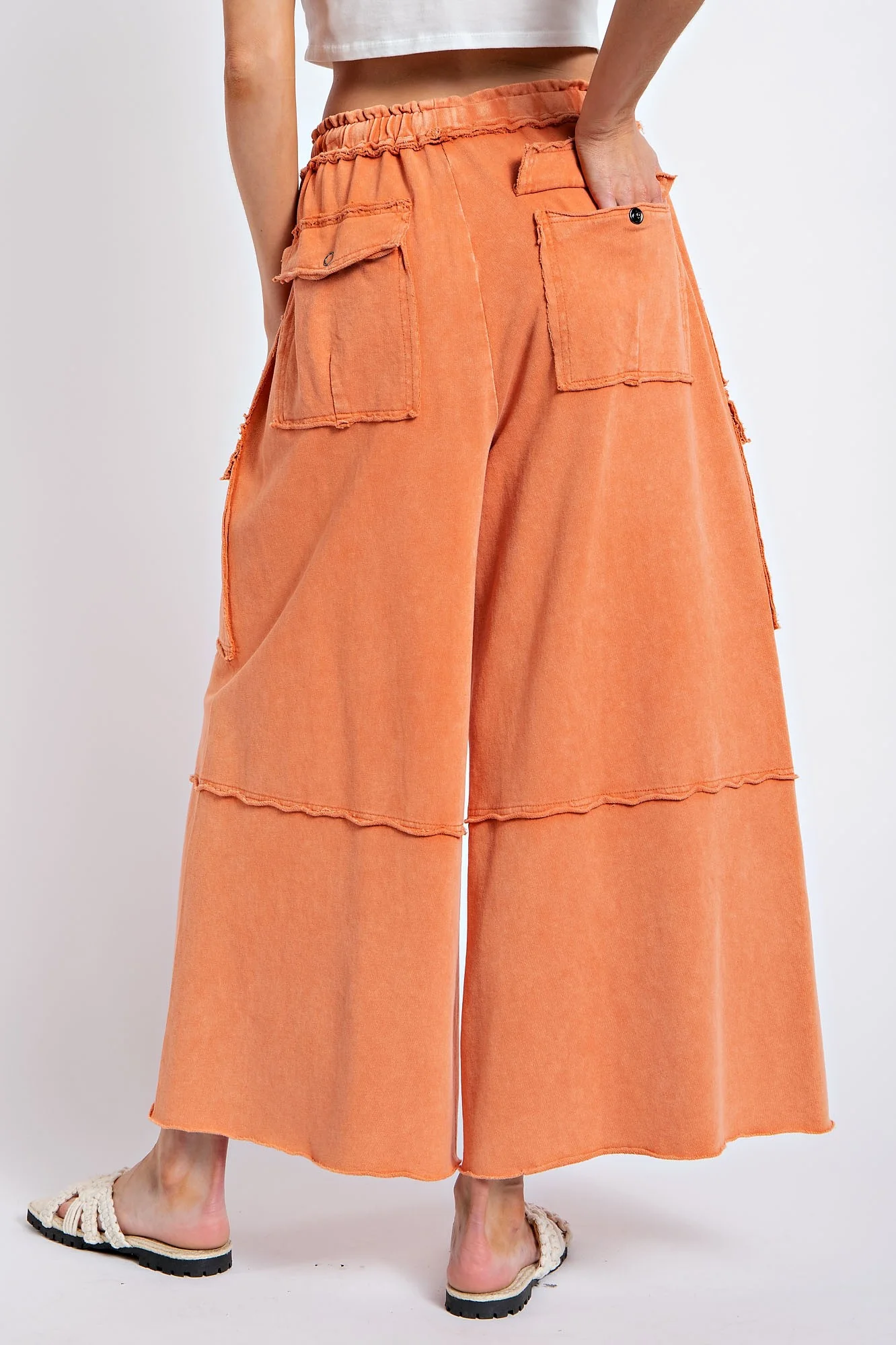 Easel Utility Mineral Washed Cargo Pants - Image 2