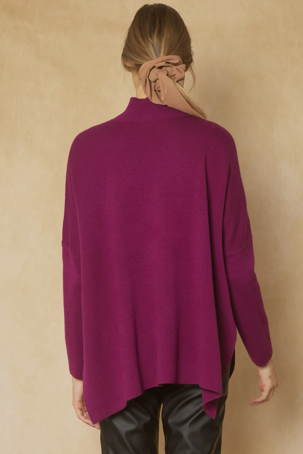 Entro Turtle Neck Top With High Side Slits - Image 2
