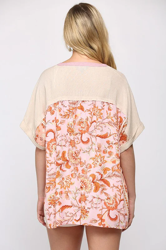 GiGiO Solid and Print Mixed Top - Image 3