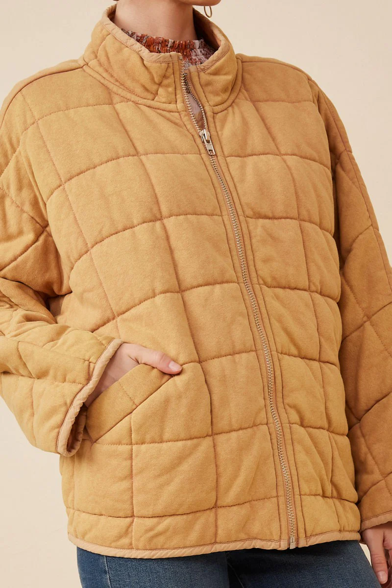Hayden Quilted Zip Up Padded Jacket - Image 6