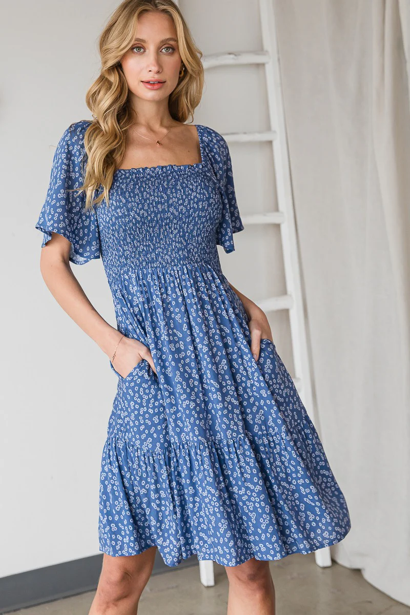 Heyson Smocked Ditsy Floral Dress - Image 2
