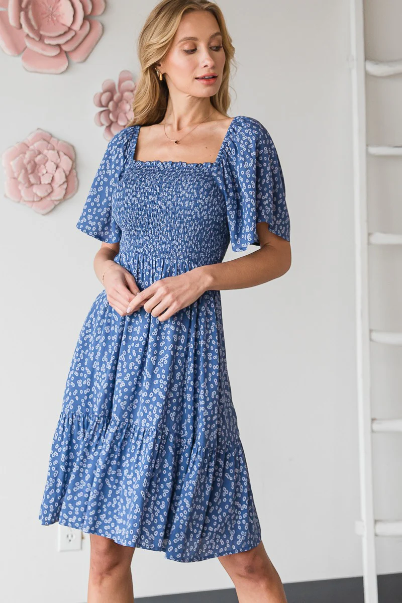 Heyson Smocked Ditsy Floral Dress - Image 3
