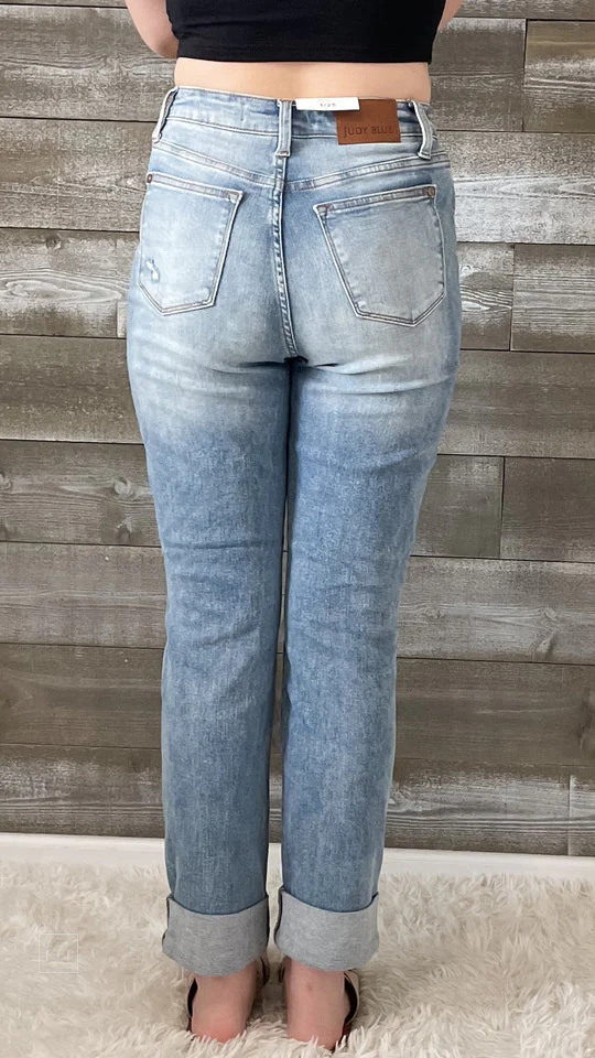 Judy Blue HW Patch Pocket Destroyed Boyfriend - Image 2