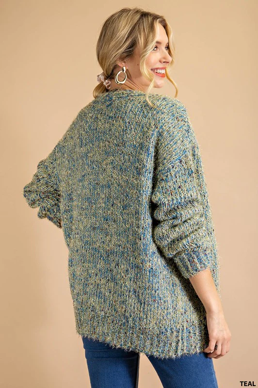 Kori America Fuzzy Button Down Cardigan - Image 2