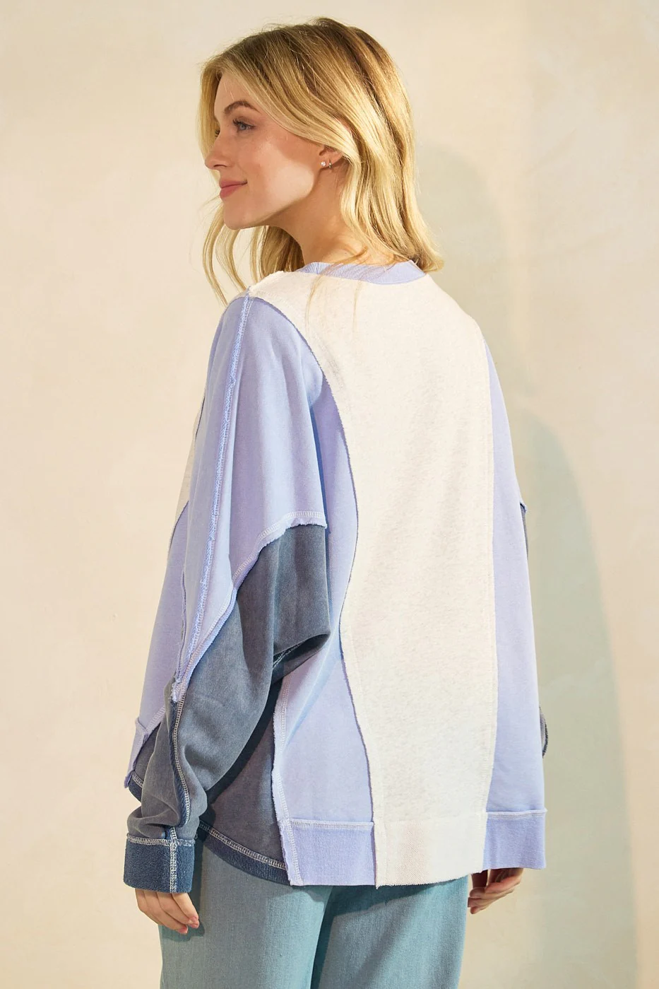 Mittoshop Colorblock Dolman Sleeve Pullover - Image 2