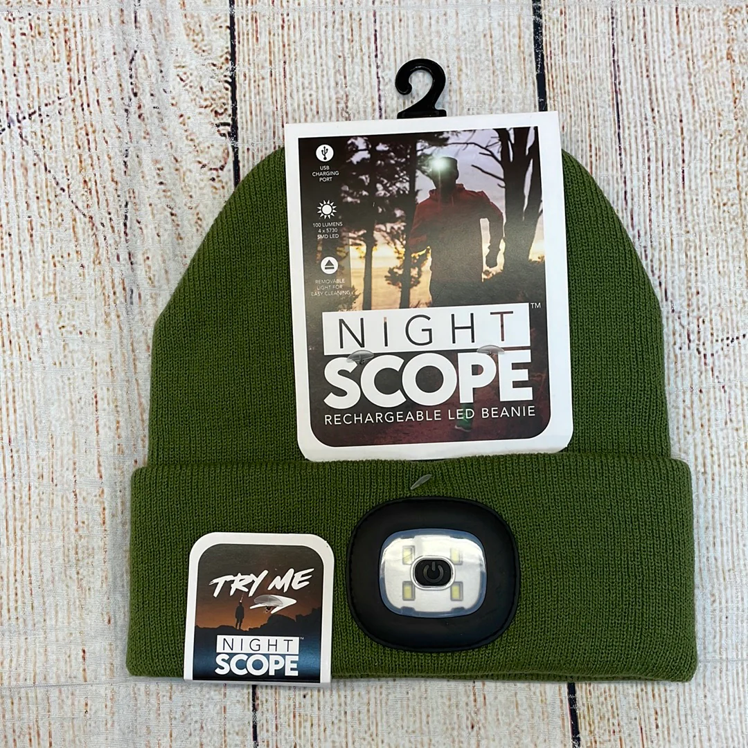 Night Scope Rechargeable Men's LED Beanie - Image 2