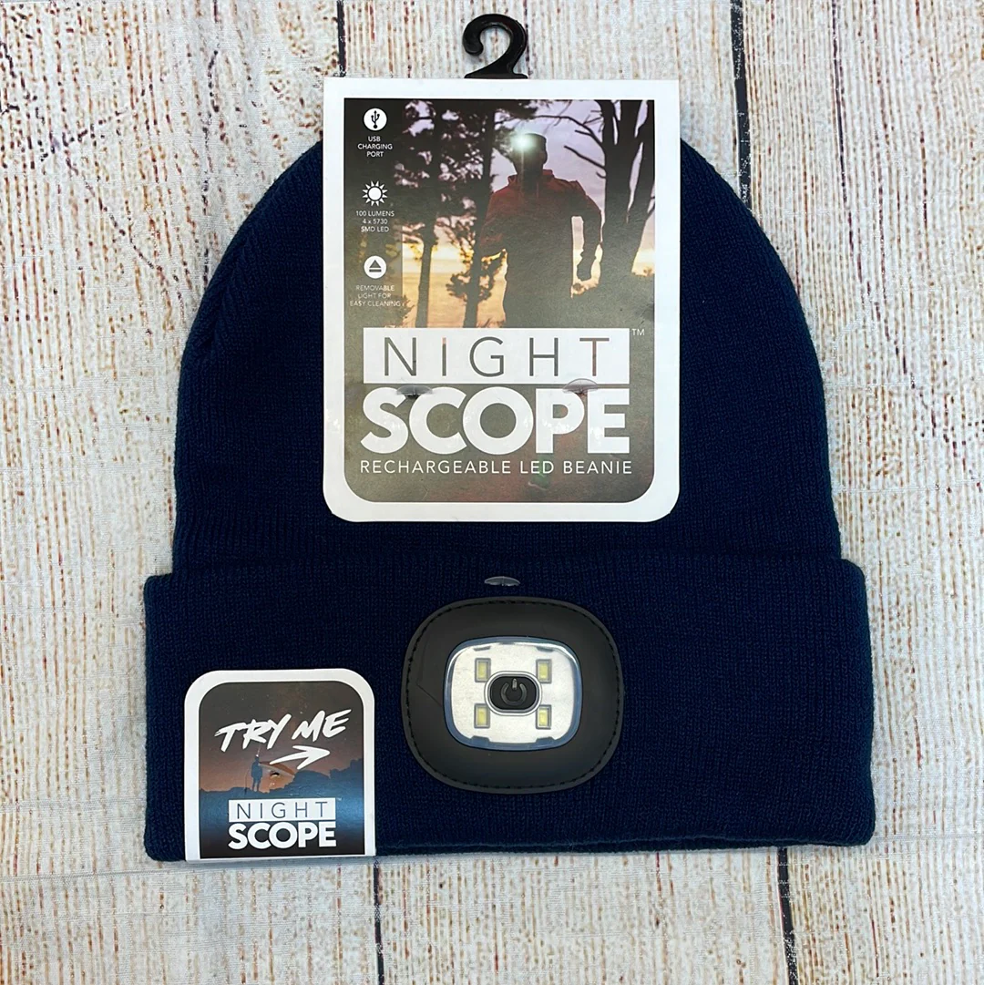 Night Scope Rechargeable Men's LED Beanie - Image 3