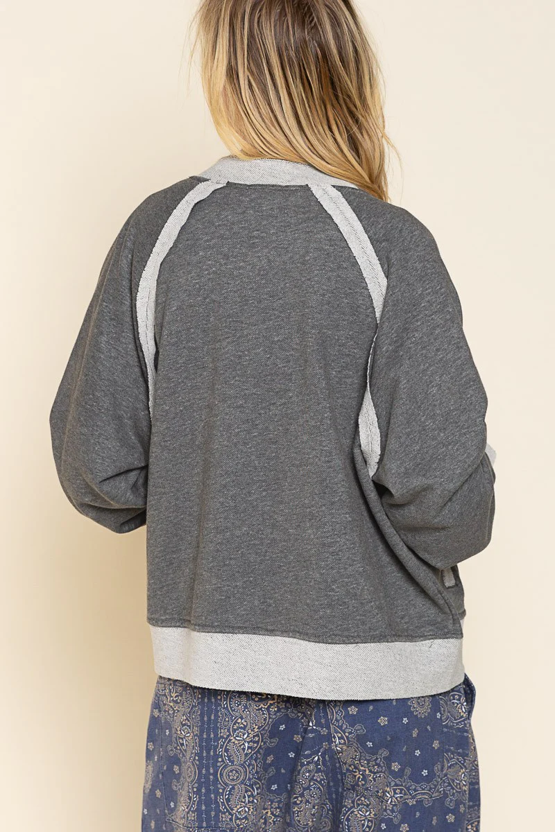 POL French Terry Baseball Jacket - Image 2