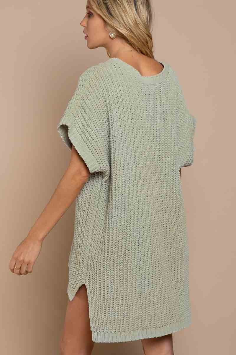 POL Short Sleeve Thread Pullover Sweater - Image 2