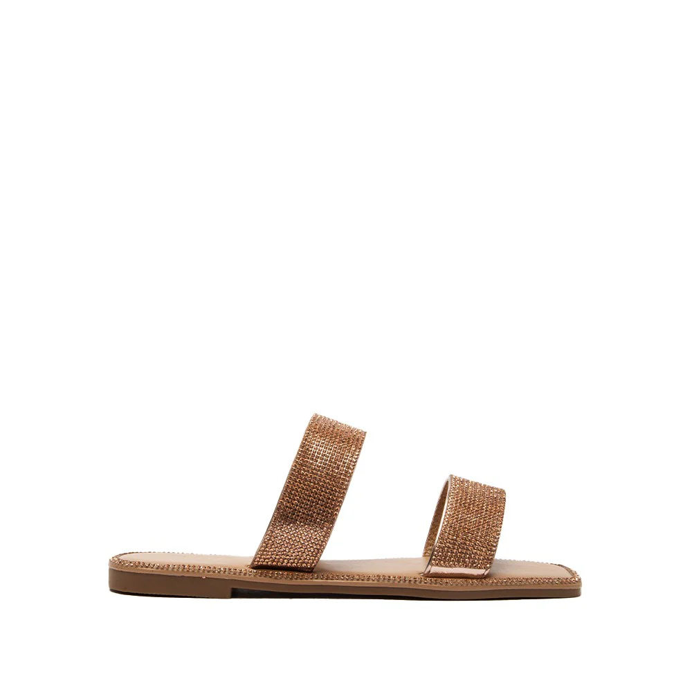 Qupid Rhinestone Sandal - Image 5