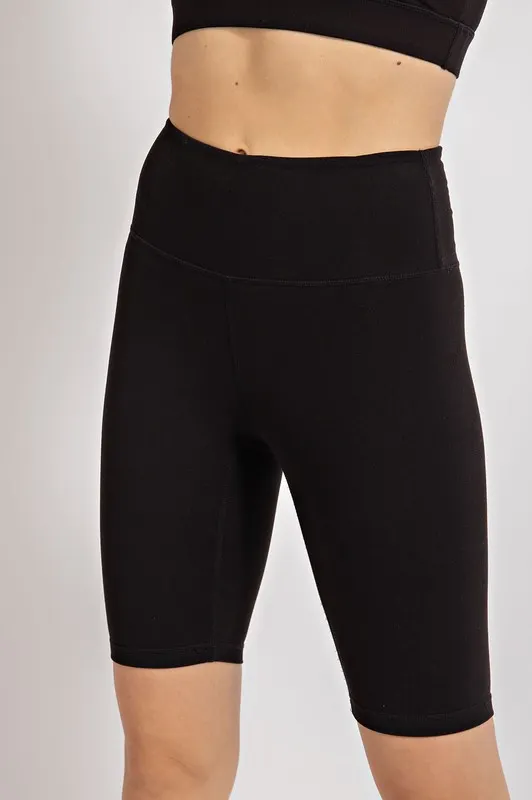 Rae Mode Yoga Bike Shorts With Wide Waistband
