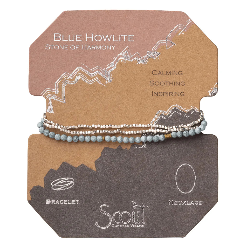 Scout Faceted Gemstones With Metal Beads Wrap/Necklace - Image 12