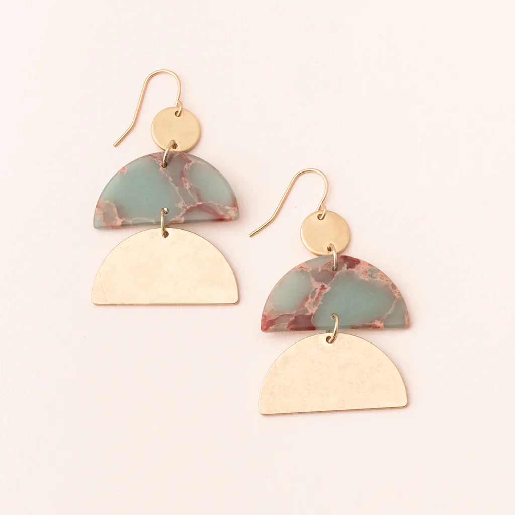 Scout Stone Half Moon Earrings - Image 5