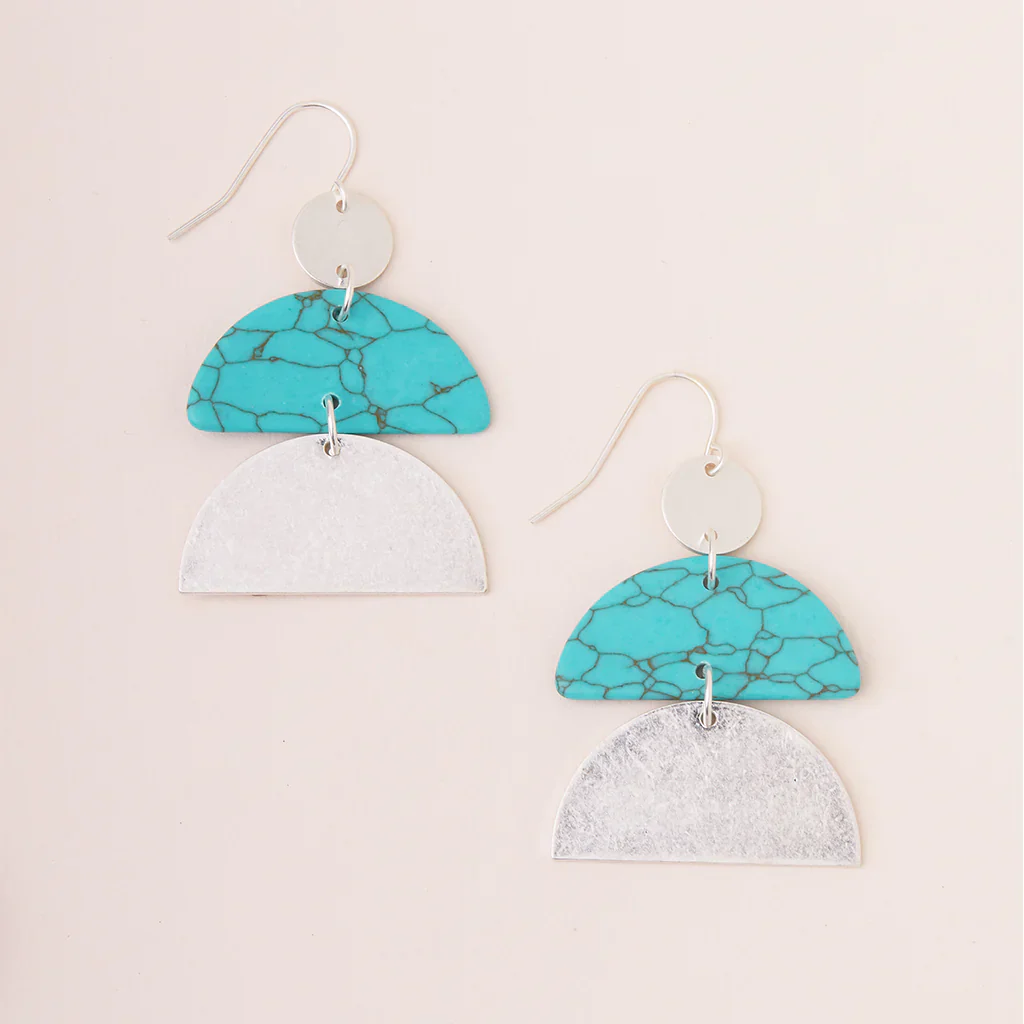 Scout Stone Half Moon Earrings - Image 8