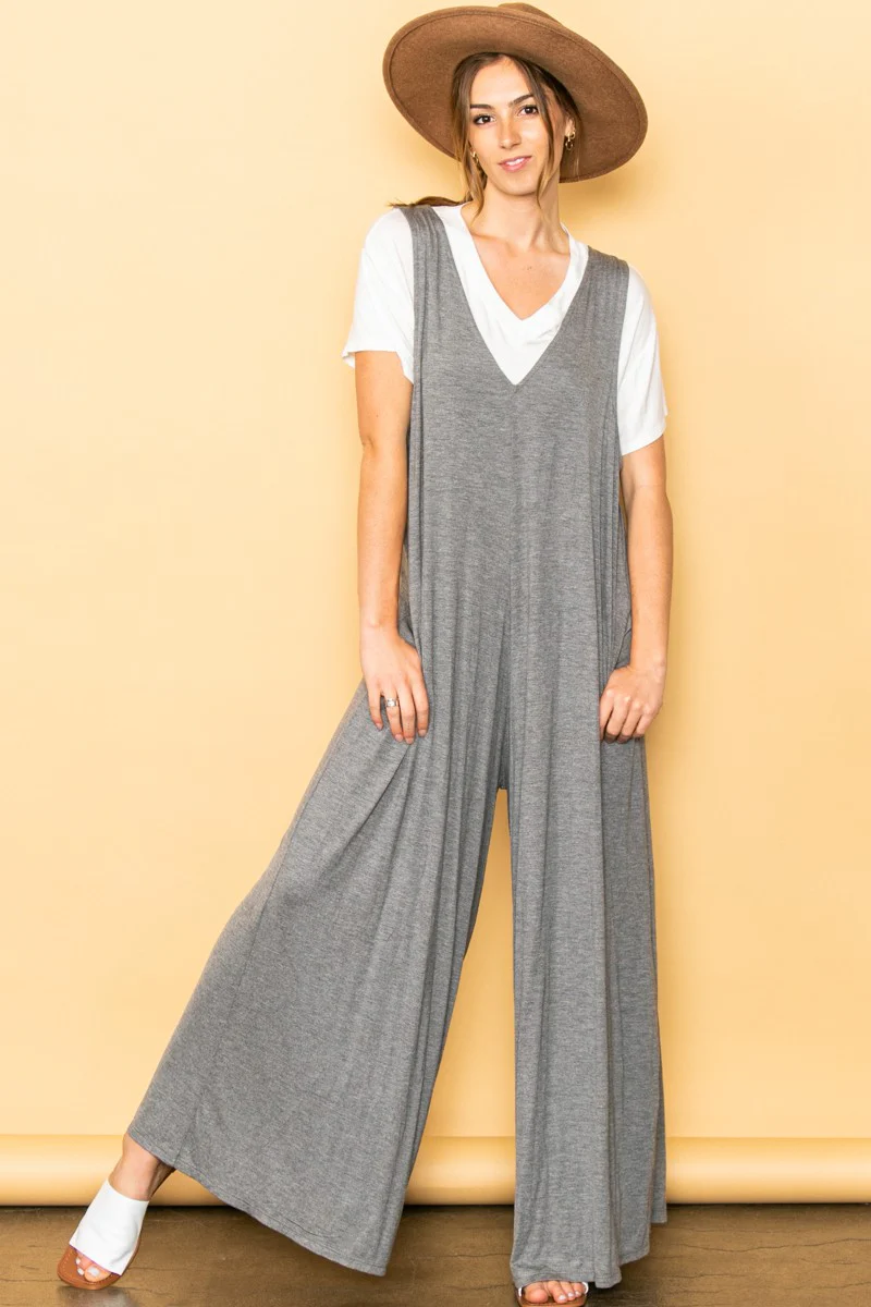 Elloh Wideleg Jumpsuit with Side Pockets - Image 3