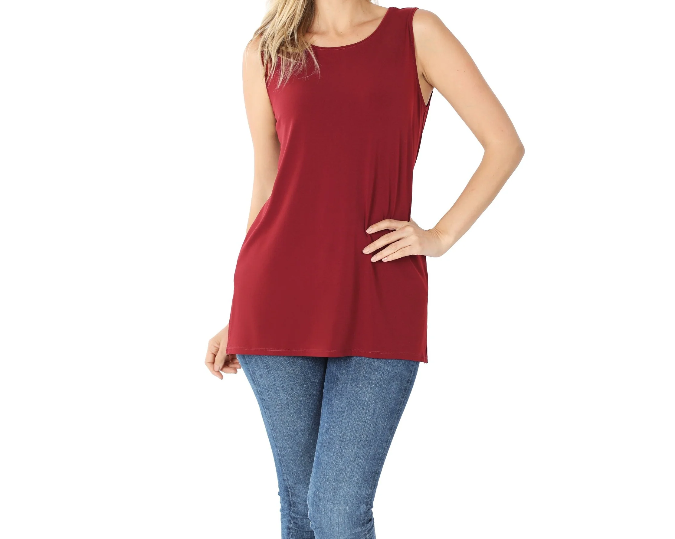 Zenana Tanks With Double Sided Slits - Image 4